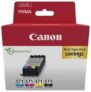 Canon CLI-571 C M Y BK Vorteilspack 4 Tintenpatronen (Schwarz, Cyan, Magenta, Gelb) Original