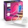 PHILIPS Hue Color & White Ambience Play Gradient, PC Lightstrip für 32/34”, dimmbar, 16 Mio. Farben, steuerbar via App, Starter Set, inkl. Hue Bridge
