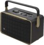 JBL Authentics 300 Tragbarer Smart-Lautsprecher mit WLAN, Bluetooth und Sprachassistenten, Retro-Design, Schwarz