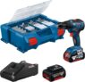 Bosch Professional 18V System Akku-Schrauber GSR 18V + 2x 4,0 Ah Akku + Ladegerät + Zubehör
