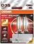 OSRAM XENARC NIGHT BREAKER 220, D3S, +220% mehr Helligkeit, Xenon-Scheinwerferlampe