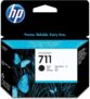 HP 711 CZ133A, Original HP Patrone, Kompatibel mit HP DesignJet T120, T125, T130, T520, T525, T530 Druckern und HP 711 DesignJet Druckkopf, Schwarz
