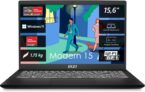 MSI Modern 15 Lifestyle & Business Laptop, 15,6 Zoll Full HD Display, AMD Ryzen 5 7530U Prozessor, 16 GB DDR4 RAM, 512GB SSD, AMD Radeon Graphics,