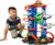 Hot Wheels Garage, Hot Wheels Parkgarage inkl. 2 Spielzeugautos, mit mehrstöckiger Autorennbahn, T-Rex Angriff und Platz für +100 Autos, Höhe: 90cm, Auto…