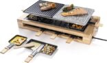 Bestron XL Raclette Grill, elektrisches Party-Raclette-Grill für bis zu 8 Personen