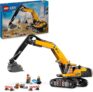 LEGO City Gelbes Bagger-Bohrspielzeug, Geburtstagsgeschenk für Jungen und Mädchen ab 8 Jahren