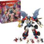 LEGO Ninjago Zanes Ultra Mech Combo 4-in-1-Bauset mit Spielzeugauto, Düsenflugzeug und Drachenfigur